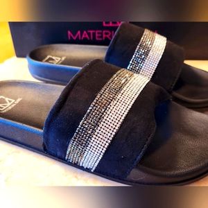 Material Girl Pool Slides from Macy's New Sz 8